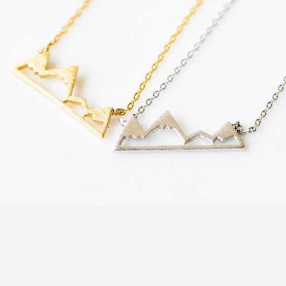 STAINLESS STEEL Delicate silver mountain necklace - Picture 2 of 8